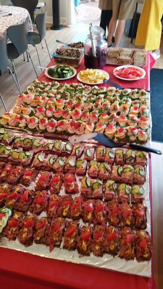 danish open face sandwiches